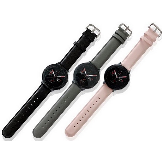 비쉐르 갤럭시워치 무지 라운드 레더 밴드