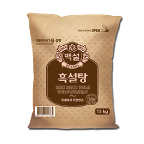 백설 흑설탕 15kg (3개)_이미지