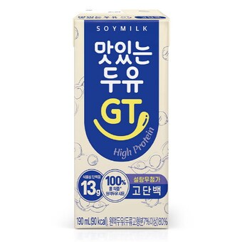 남양유업 맛있는<b>두유</b> GT 설탕무첨가 고단백 190ml