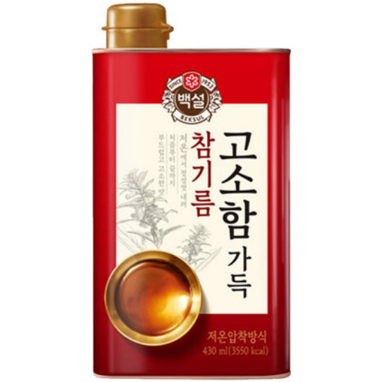 백설 고소함가득 참기름 400ml (1개)_이미지