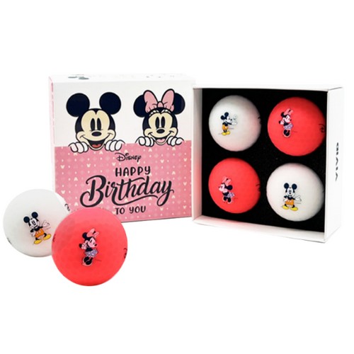 볼빅  비비드 디즈니 미키미니 생일팩 (컬러공, 4개)