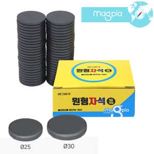 자석 대용량 학습용 원형자석 25/30mm 약 100개입/50개입 MECFM-2503/3003 학습용 자석