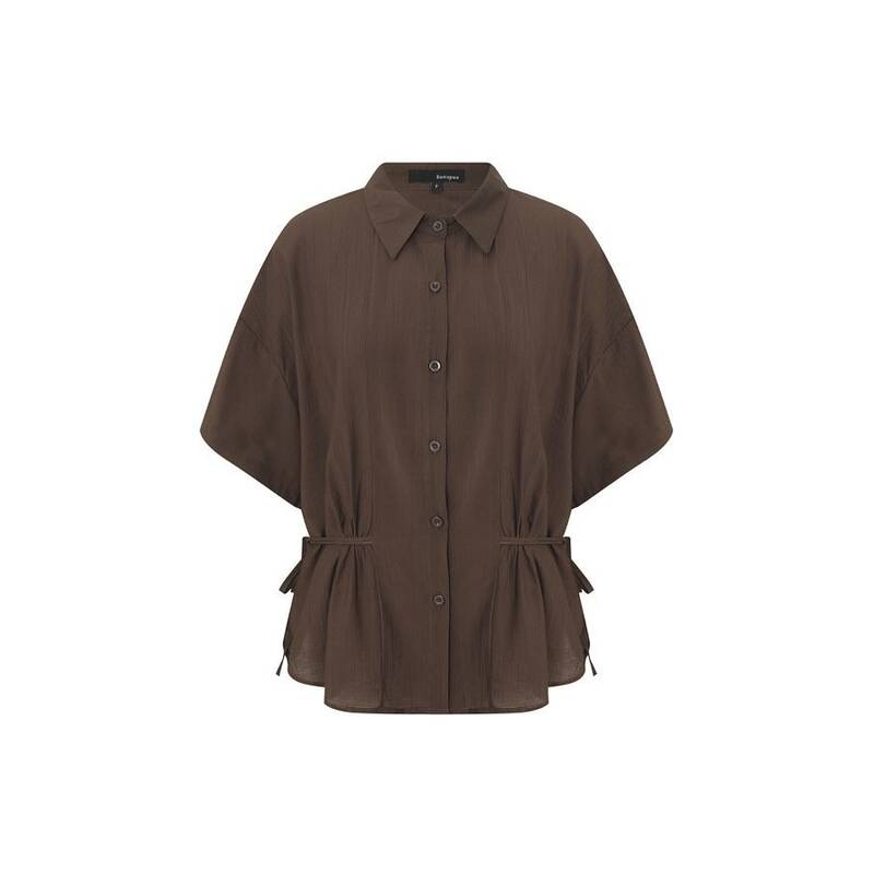 셔링 블라우스 LD79B2H25WBL650