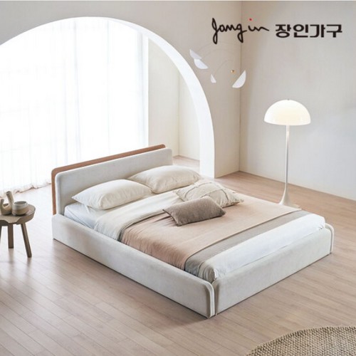 장인가구 하랑 패브릭 슬림헤드 기본형 패밀리침대 SS+Q (매트별도)_이미지