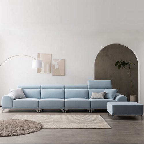 한빛코리아 소웰 로만 알파가 패브릭 소파 6인용 (스툴포함)