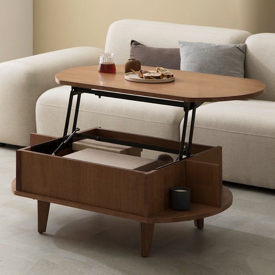 쎄라비리빙 코지 리얼원목 리프트업 소파테이블 950_이미지