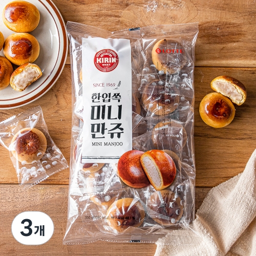 기린 한입쏙 미니만쥬 350g 3개_이미지