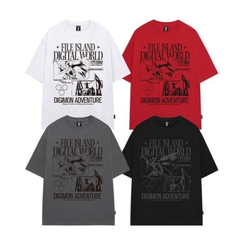 오드스튜디오 ODDSTUDIO 디지몬 어드벤처 AngemonDevimon Overfit T-shirt 4COLOR OO5AURT103 ..