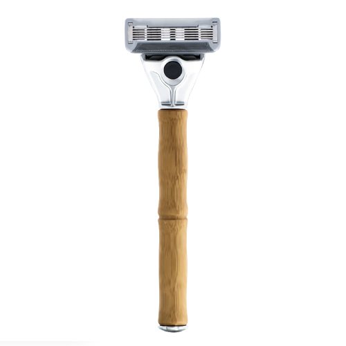 불독 오리지널 밤부 + 면도날 (해외구매, 면도기1개+날5개)_이미지