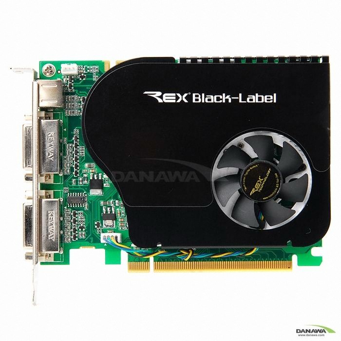 Rextech 블랙라벨 지포스 9500GT 오버클럭킹 DDR3 512MB 쿨러마스터 PWM_이미지