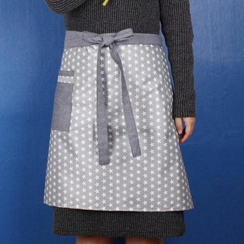 가니쉬스토리 ㅤ별 방수허리앞치마 (그레이)_이미지