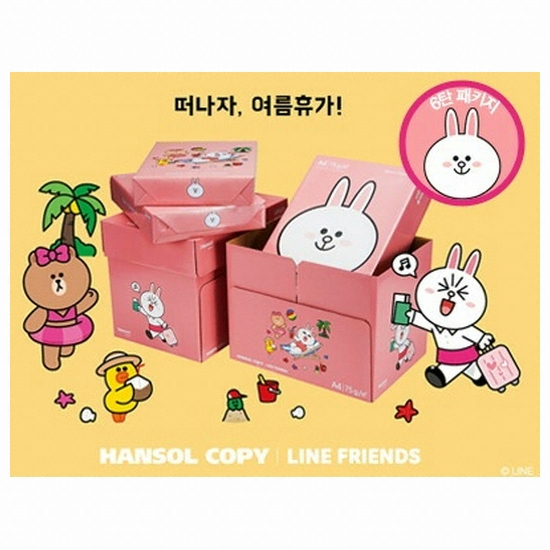 한솔제지 한솔카피 라인프렌즈 복사용지 A4 80g (2,500매)_이미지