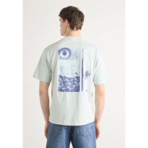 휴고보스 NUMBERS 프린트 티셔츠 오픈 블루 10782772 140187038