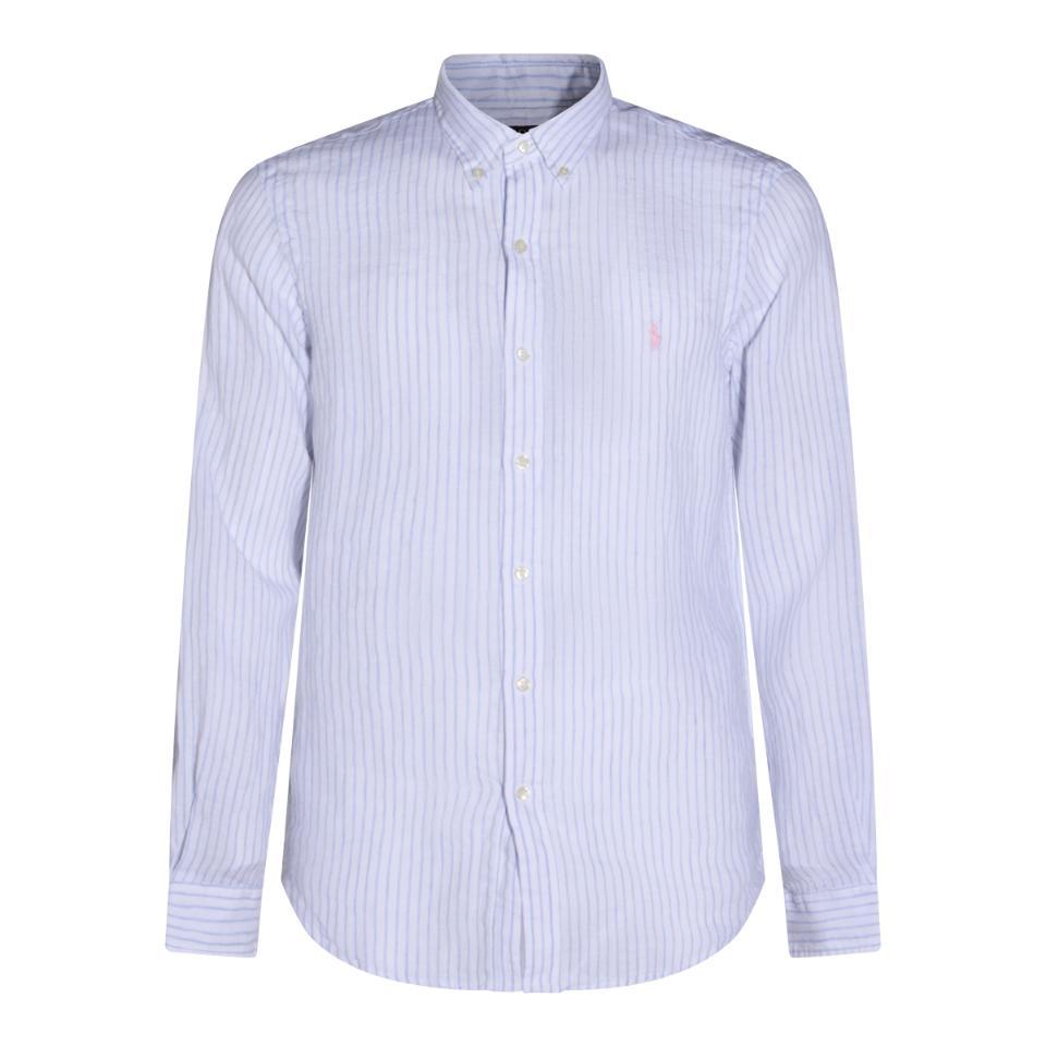 폴로랄프로렌 WHITE BLUE LINEN SHIRT 710B15647002 7188A WHITE BLUE 포함_이미지