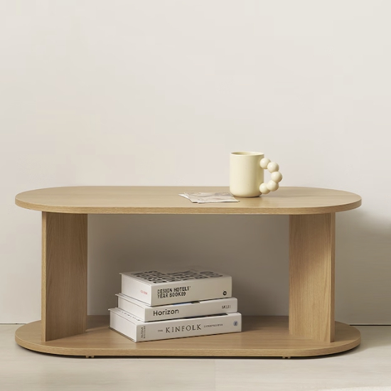 보루네오하우스 엘리브 모노 1단 라운드 선반장 800