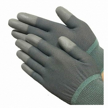 PU 손끝 코팅장갑 회색 (10켤레)