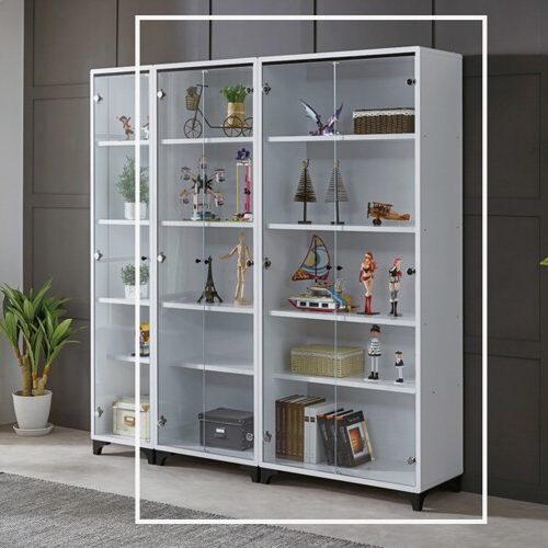 아름이와다움이 티티 유리도어 캐비넷 세트 1400_이미지