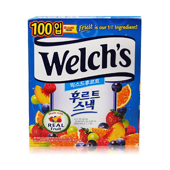 농심 웰치스 믹스 후르츠 <b>젤리</b> 100개입 2.5kg