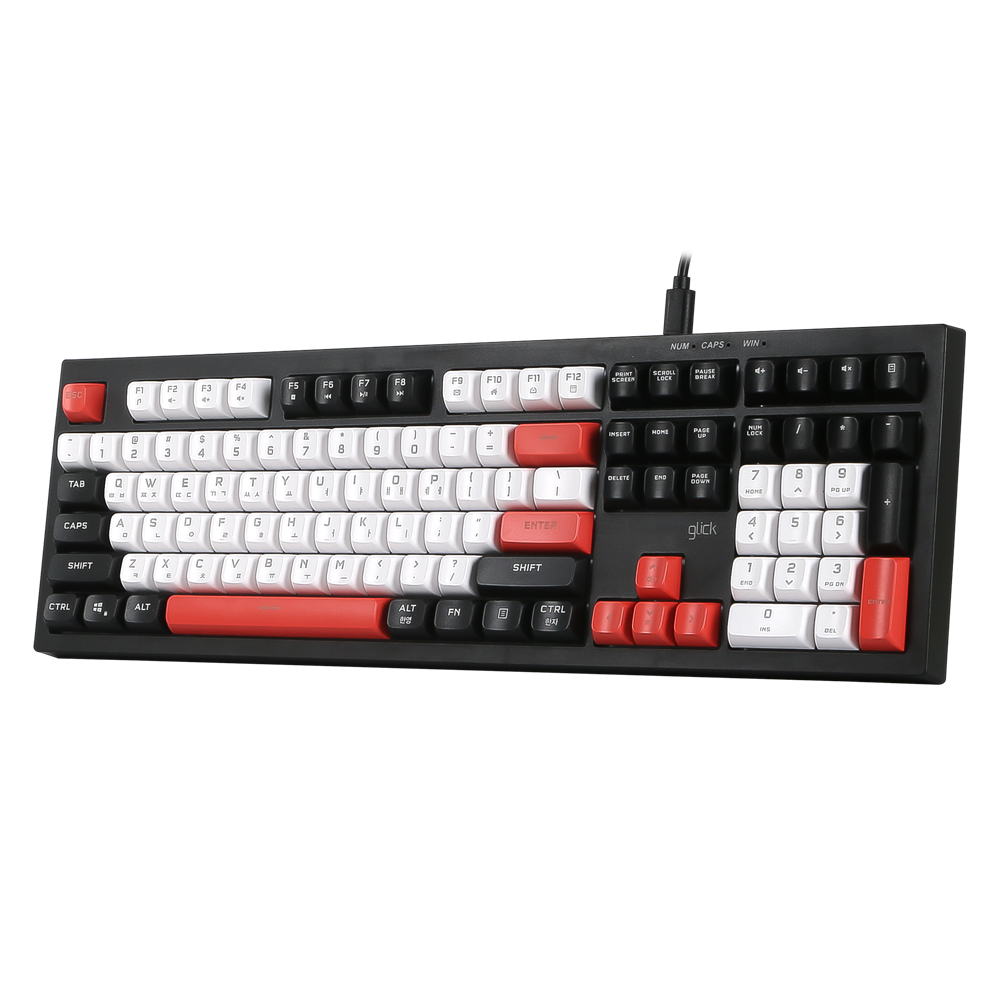 지클릭커 OFFICEPRO OPK50 사일런스 M RGB 무소음 방수 108 (Poker)_이미지