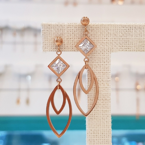 볼라레 신혼집선물 써지컬스틸 드롭귀걸이 SSE545