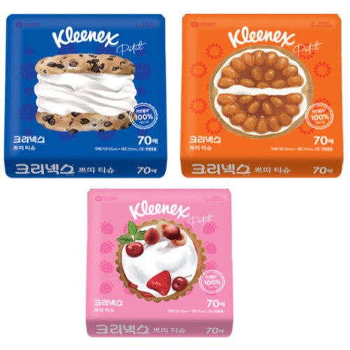 크리넥스 쁘띠 티슈 70매 (64팩)_이미지