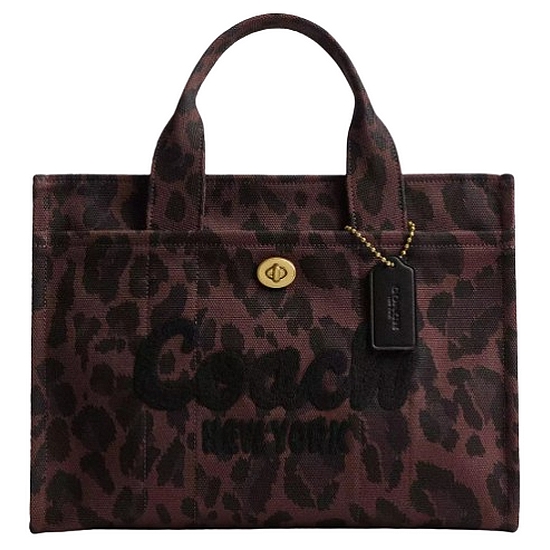 카고 토트 위드 레오파드 프린트_CP770 B4YDV