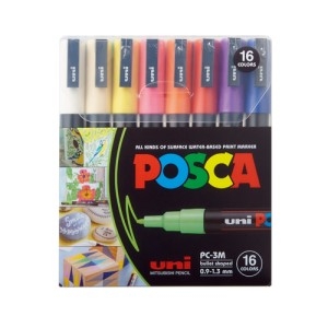 미쓰비시 포스카 마카세트 3M 16색 PC3M16C
