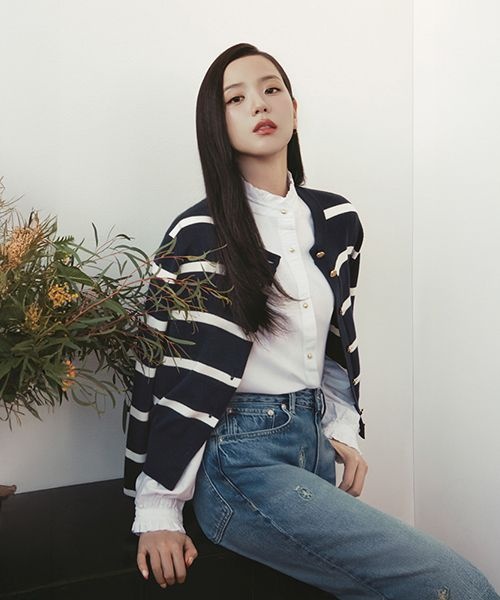 타미힐피거 TOMMY HILFIGER 스트라이프 크루넥 가디건 T22G1KCD050WT20X1 366898_이미지