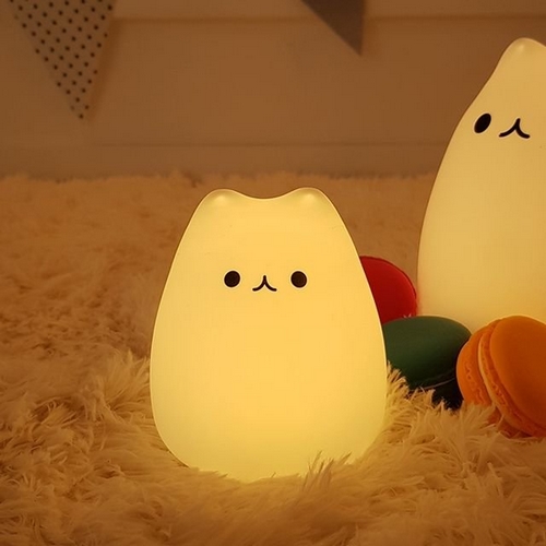 하름 LED 말랑 아기 고양이 터치 무드등_이미지