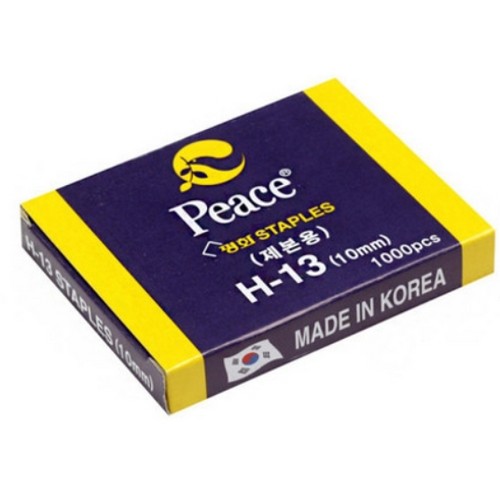 피스코리아 제본용 스테플러침 10mm H-13호