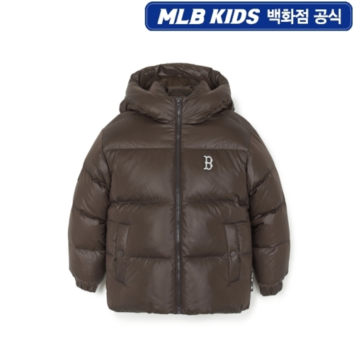 MLB키즈 에어 데일리 글로시 숏패딩 7ADJB055643BRS_이미지