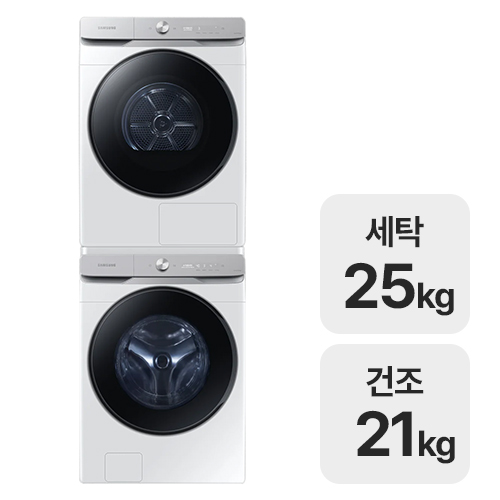 삼성전자 그랑데 AI WF25DG8650BW + DV21DG8600BW (공식인증점)_이미지