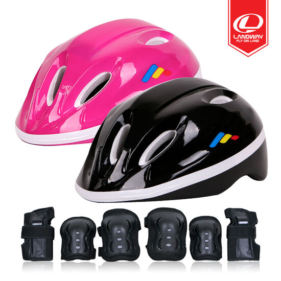 랜드웨이 모션 스피드 아동용 헬멧+보호대 세트_이미지