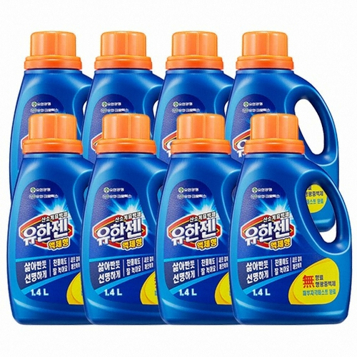 유한젠 산소계표백제 액체형 1.4L (8개)_이미지