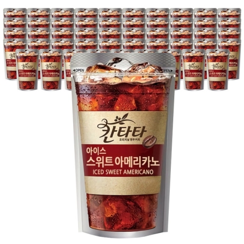롯데푸드 칸타타 아이스 스위트 아메리카노 파우치 230ml 50팩