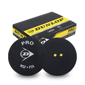 던롭  Pro 스쿼시볼 블랙 시합공인구 12개입 1BOX