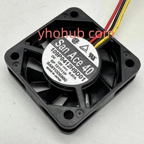 산요 4CM 서버 무음 팬 4010 12V 0.07A 109P0412H9D01 3선
