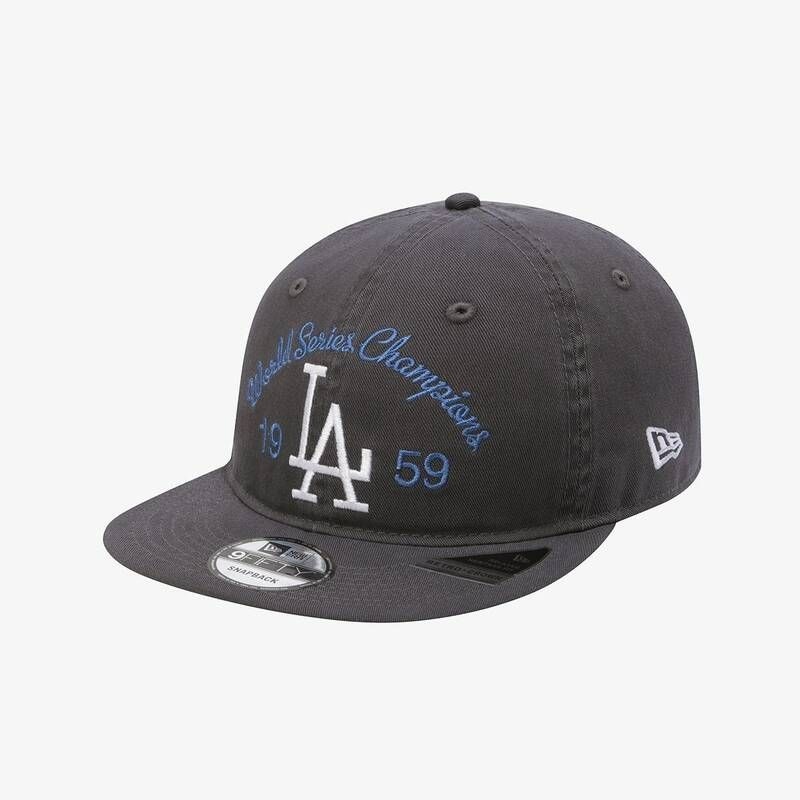 뉴에라 MLB LA 다저스 월드 시리즈 레트로 크라운 스트랩백 그라파이트 15206335_이미지