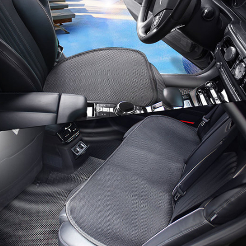 GMZ모터스 꾸미자 아이스딥 엑스 블랙 메쉬 3D 쿨썸 방석 (앞좌석+뒷좌석)_이미지