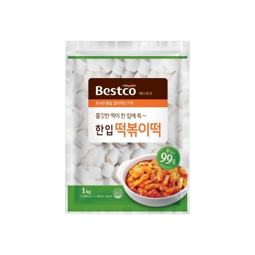 아이케이푸드 핫이슈 한입직각 밀떡 2kg (5개)_이미지