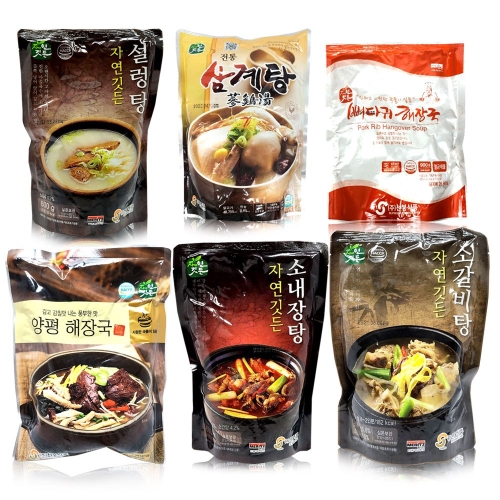 선봉식품 실온 국 모음 양평해장국 도가니탕 뼈다귀해장국 삼계탕 설렁탕 소갈비탕 소내장탕 장터국밥 양평해장국 1봉 600g_이미지