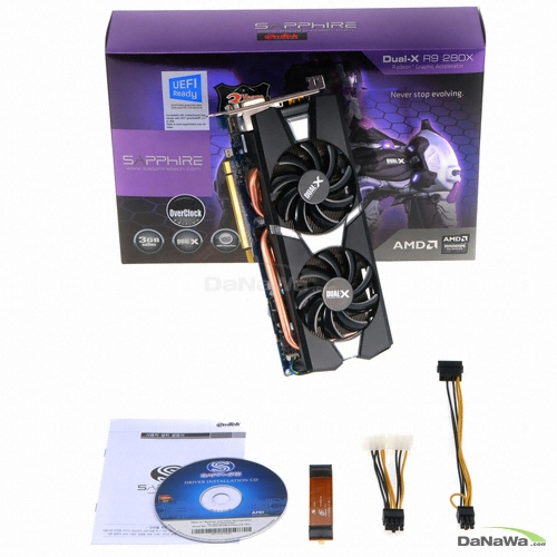 SAPPHIRE �󵥿� R9 280X OC D5 3GB Dual-X