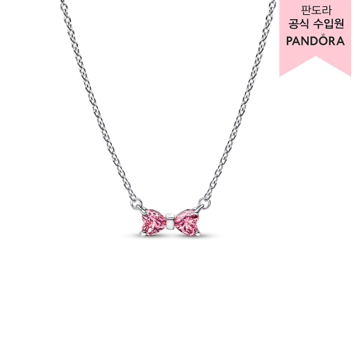 판도라 보우 펜던트 네크리스 394235C01_이미지