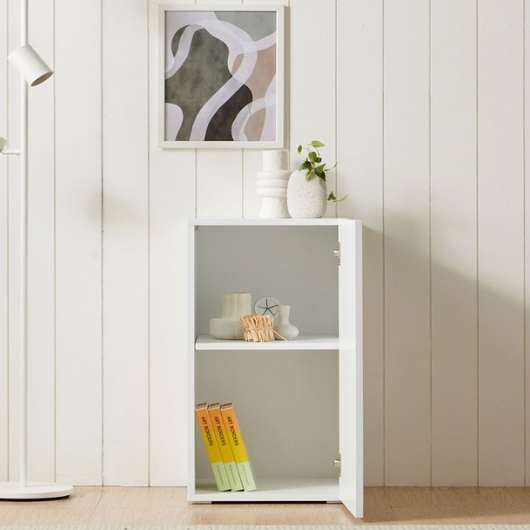 사사가구 아일라 E0등급 2단 슬림 선반 수납장 400_이미지