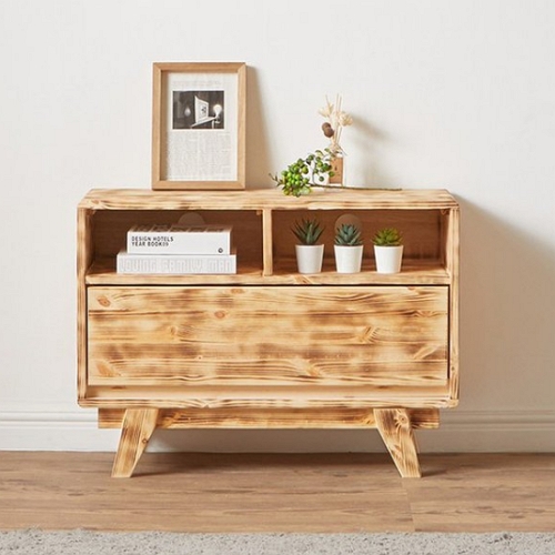 미아트 킹퍼니처 비올라 오픈형 원목 거실장 800