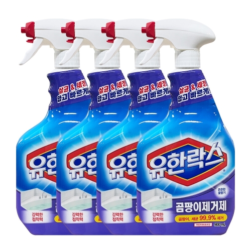 유한락스 곰팡이제거제 900ml (4개)_이미지