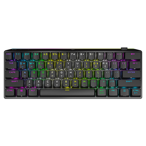CORSAIR K70 프로 미니 핫스왑 무선 게이밍 기계식 키보드 (적축)_이미지