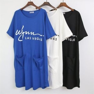 강물처럼 빅사이즈사랑해요 E255L303 라운드레터링롱반팔티 PO 9863766