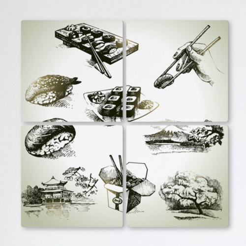 if433-멀티액자_일본의장소와음식