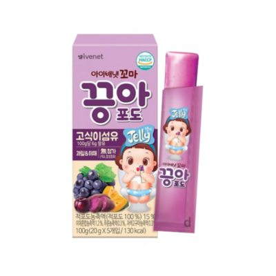 아이배냇 꼬마 끙아젤리 포도 100g (6개)_이미지